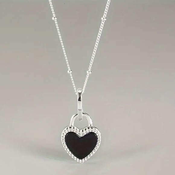 Jewelry - NWT Luxurious S925 Sterling Silver Double-Sided Agate Shell